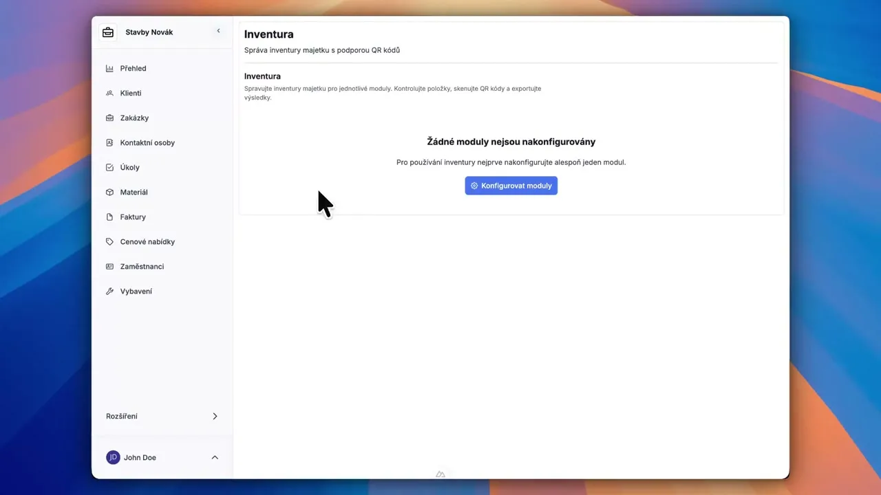 Inventura zařízení